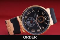Đồng hồ Ulysse Nardin Maxi Marine Chronometer 43 mm Vàng hồng 266-67 (lướt)