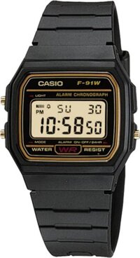 Đồng hồ unisex dây nhựa Casio F-91WG-9QDF