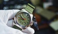 Đồng hồ Used* VICTORINOX Swiss Army INOX Green Dial Green Rubber Men's Watch 241683.1