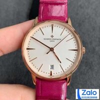 ĐỒNG HỒ VACHERON CONSTANTIN PATRIMONY ROSE GOLD NỮ DÂY DA FAKE 1:1 MKS 35MM