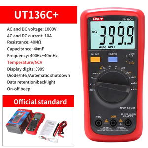 Đồng hồ vạn năng điện tử Uni-Trend UT136C+