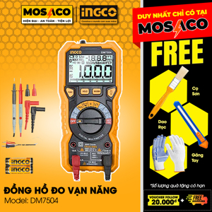 Đồng hồ vạn năng kỹ thuật số Ingco DM7504
