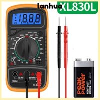 Đồng hồ vạn năng kỹ thuật số LCD LANHUA, Bộ kiểm tra mạch dòng điện đa chức năng XL830L, Ampe kế vôn kế đèn nền cầm tay bền bỉ