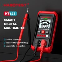 Đồng hồ vạn năng thông minh HABOTEST HT123 Đồng hồ vạn năng kỹ thuật số 600V AC / DC 4000 Đếm NCV Giữ dữ liệu chống cháy có độ chính xác cao