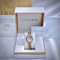 Đồng hồ Versace Greca Twist VE6I00623 vàng gold mặt tím like auth 32mm