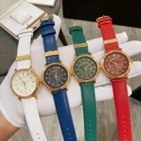 Đồng hồ Versace nữ mặt tròn dây da Versace V-Circle Medusa 2021 Super Fake 1:1