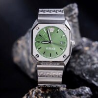 Đồng hồ Versace VE8F00524 Antares Nam Dây Kim Loại Mặt Xanh Green Fake 11 44mm