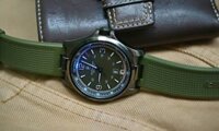Đồng hồ Victorinox Swiss Army Night Vision Green Rubber Mens Watch LED Light 241595