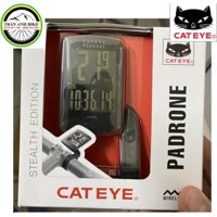 Đồng hồ xe đạp CATEYE PADRONE STEALTH EDITION CC-PA100W + OF-100 có giá đỡ