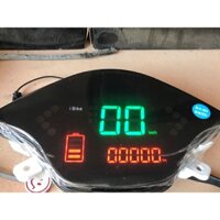 Đồng hồ xe điện vespa phổ thông 48V-72V kính đen