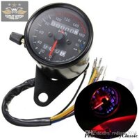 ĐỒNG HỒ XE MÁY CLASSIC - Đồng hồ độ đo tua máy classic màu đen -PTVT