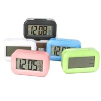 Đồng Hồ Xem Giờ Báo Thức Để Bàn Mini Màn Hình Led LCD Vỏ Nhựa ABS 28x57x90mm Nặng 70g