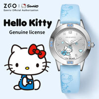 Đồng hồ ZGO Sanrio HelloKitty cho trẻ em bé gái Hoa hồng Kim cương giả dễ thương Quà tặng dạ quang chống nước 3271