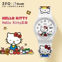 Đồng hồ ZGO X Sanrio Hello Kitty dành cho trẻ em. Đồng hồ bé gái. Thể thao và chống thấm nước. Mẫu 320.