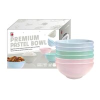 DONG HWA - Bộ 6 Chén Sứ Cao Cấp Dong Hwa Màu Pastel Vân Xoắn Ốc Cỡ Trung -Md022S