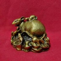 Đồng Nguyên Chất Đồng Năm Chuột Chín Chuột Tài lộc Tiền Cung Hoàng Đạo Thịnh Vượng Nhà Kangaroo Đồng Chuột Cổ Chuột Đồ Trang Trí 3-20-12