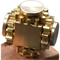Đồng Nguyên Chất Fidget Cube Fidget Spinner Gears Linkage Fidget Toy Hand Spinner Kim Loại DIY EDC Focus Thiền Phá Vỡ Thói Quen Xấu ADHD (Đồng thau)