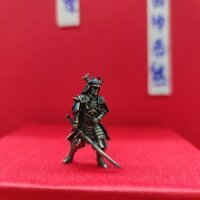 Đồng nguyên chất kim loại, xiên dao, samurai cổ người lính đồ chơi mô hình bàn trò chơi chiến tranh cờ vua mảnh trang trí nhân vật quân sự