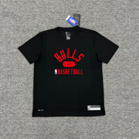 Đồng phục huấn luyện bóng rổ mùa giải Nba2122 Chicago Bulls Áo thun ngắn tay khô nhanh Zackraven Đồng phục thể thao khởi động