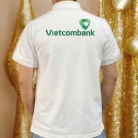 Đồng phục nam in logo Vietcombank - Chất thun cá sấu - Kiểu áo polo