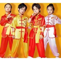 Đồng phục phong cách Trung Quốc truyền thống Wushu Kungfu dành cho người lớn Bé trai Bé gái