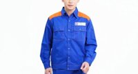 Đồng phục quần áo bảo hộ lao động xăng dầu TK15 thoáng mát, thấm hút mồ hôi tốt, Size M - Có logo