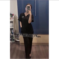 ĐỒNG PHỤC SPA/Đồng phục y tế màu đen kem xanh đỏ nhiều màu chất lượng (NHIỀU CHẤT LIỆU)