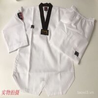 Đồng phục Taekwondo Han MOTO cho trẻ em, bộ đồ tập cho bé trai và bé gái, đồng phục huấn luyện viên thi đấu mùa xuân và mùa thu, bộ đồ Taekwondo cho người mới bắt đầu