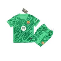 Đồng phục thể thao trẻ em thủ môn Season2425 Áo thun thể thao trẻ em age2 ~ 13 jersey Câu lạc bộ bóng đá Tay ngắn + Quần