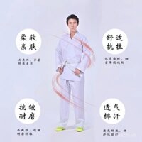 Đồng phục thi đấu Judo Taekwondo trắng dày dạn cho trẻ em và người lớn, đồng phục thể thao võ thuật Karate