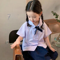 Đồng phục trẻ em Thái Lan, đồng phục học sinh, áo sơ mi phong cách Thái cho bé trai và bé gái, đồng phục JK mẫu giáo, đồng phục tốt nghiệp trường tiểu học