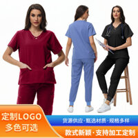 Đồng phục y tá co giãn nhanh khô, đồng phục phẫu thuật bác sĩ, bộ đồ làm việc hai mảnh cho nữ F1TH