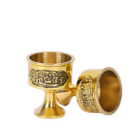 Đồng Rượu Thủy Tinh Cốc Rượu Bộ Rượu Copperware Thủ Công Nhà Phật Giáo Hội Rượu Ly JCXR