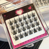 Dòng sản phẩm du lịch, kiểu dáng hỗn hợp, lông mi giả, bộ ba, ánh trăng trắng, dày đặc, tự nhiên, nhỏ gọn, nhẹ