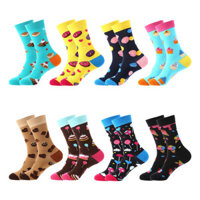 Dòng sản phẩm tráng miệng Haichin xuyên biên giới, tất dài đến giữa bắp chân unisex, thương hiệu thời trang Ins, tất dài thời trang đường phố châu Âu và Mỹ, tất xuất khẩu