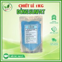 Đồng Sunfat CuSO4.5H2O cắt rong rêu tảo, diệt nấm cá, xử lý ao nuôi tôm. chiết lẻ 1kg