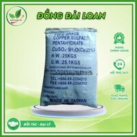 Đồng Sunfat CuSO4.5H2O (Đài Loan) cắt rong rêu tảo, diệt nấm cá, xử lý ao nuôi tôm. Bao 25kg