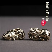 Đồng thau Chắc Chắn Đánh Bóng Tốt May Mắn Pixiu Móc Khóa Mặt Dây Chuyền Cặp Đôi Sáng Tạo Hành Lý Cao Cấp Mặt Dây Chuyền Quà Tặng Trang Sức