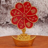 Đồng thau mạ vàng hình rồng và phượng, cây tiền, cối xay gió quay, tài lộc từ mọi hướng, trang trí khai trương cửa hàng, vật trang trí may mắn [djy]