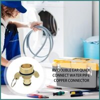 Đồng thau Vườn Vòi Kết Nối Ống Phụ Kiện Đồng Đôi Tai Khớp Nối Adapter Ống Nước Adapter Thay Thế myashovn