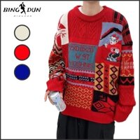 Đồng tính nam 2024 mùa đông Mỹ lỏng lẻo xu hướng ấm áp cặp vợ chồng áo len