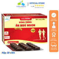 Đông Trùng Ăn Ngủ Ngon Gold New Brand Dạng Vỉ - Cải Thiện Tình Trạng Mất Ngủ, Khó Ngủ, Mệt Mỏi, Chán Ăn (Hộp/30 viên)