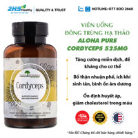 Đông Trùng Hạ Thảo Aloha Pure Cordyceps 525mg 90 Viên Mỹ