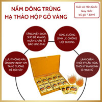 ĐÔNG TRÙNG HẠ THẢO HỘP GỖ VÀNG