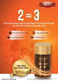 ĐÔNG TRÙNG HẠ THẢO KHÔ (nuôi cấy trên sâu chít) – 20g