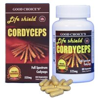 Đông Trùng Hạ Thảo - Life Shield Cordyceps- Chai 525mg - USA