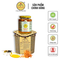 Đông Trùng Hạ Thảo Ngâm Mật Ong Nguyên Chất Vương Khang Thảo Hộp Gỗ 280ML