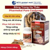 Đông Trùng Hạ Thảo Pharmekal Pure Cordyceps 60Viên/Hộp