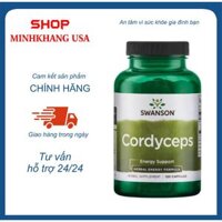 Đông Trùng Hạ Thảo Swanson Cordyceps 600mg 120 viên
