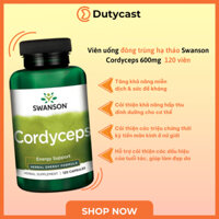 Đông Trùng Hạ Thảo Swanson Cordyceps 600mg - 120 viên